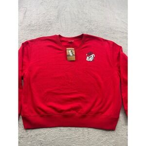 Georgia Bulldogs UGA Sweatshirt Red Crew Neck XL 16/18 NEW Rivalry Threads